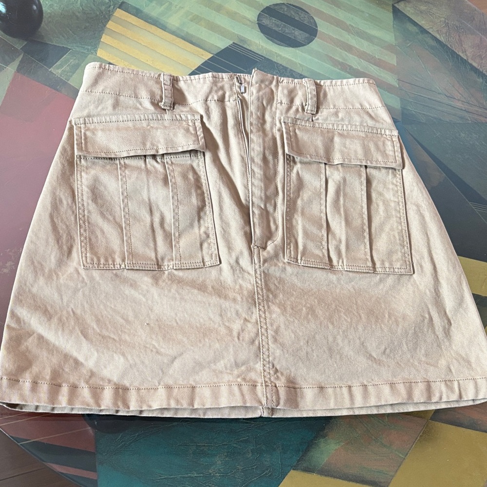 Zara Beige Mini Skirt